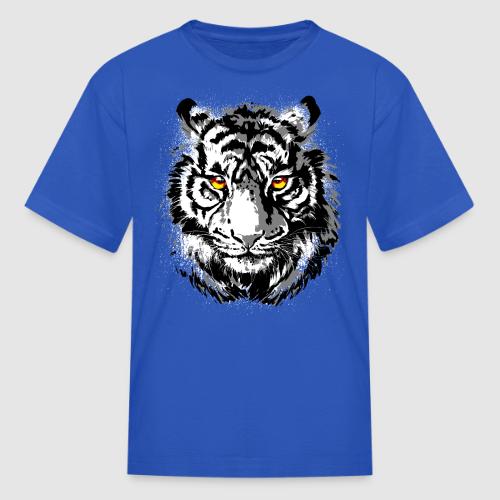 Tiger Head - Tiger Artwork - Wildlife Big Cats - Kid's T-Shirt