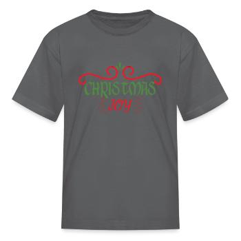 CHRISTMAS JOY - Kid's T-Shirt - charcoal - Front