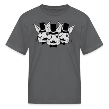 Team Sir Rabbit Friends - Kid's T-Shirt - charcoal - Front