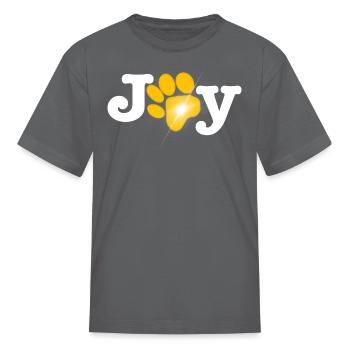 Joy (paw) - Kid's T-Shirt - charcoal - Front