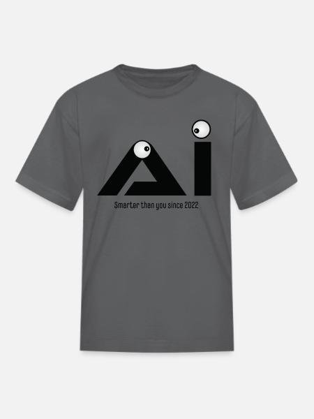 A-Eye Design #3 - Kid's T-Shirt - charcoal