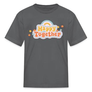 Happy Together - Kid's T-Shirt - charcoal - Front