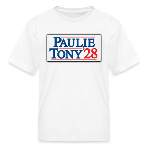 Paulie and Tony for Co-President 2028 - Kid's T-Shirt