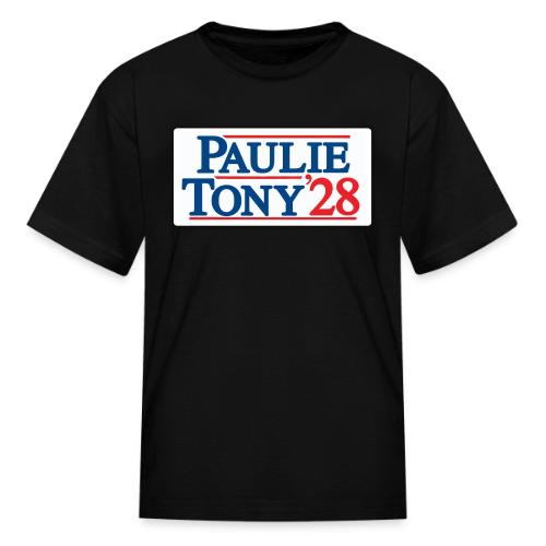 Paulie and Tony for Co-President 2028 - Kid's T-Shirt