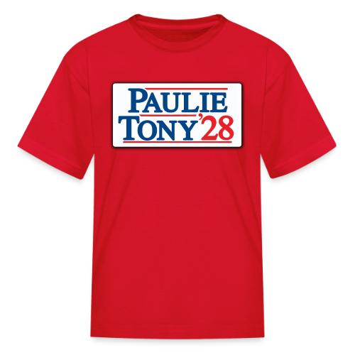Paulie and Tony for Co-President 2028 - Kid's T-Shirt