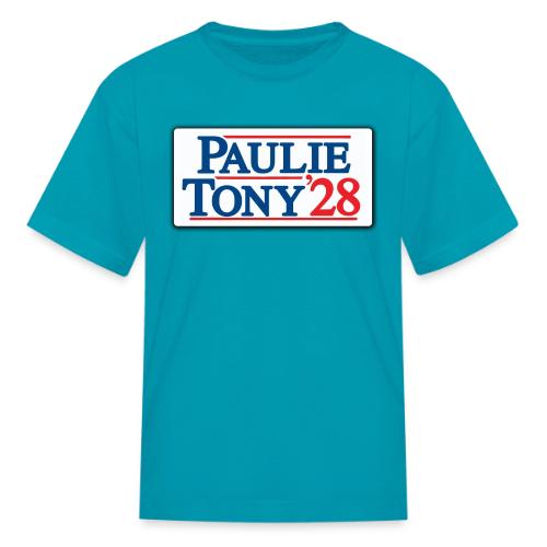 Paulie and Tony for Co-President 2028 - Kid's T-Shirt