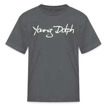 Young Dolph (hoodie) - Kid's T-Shirt - charcoal - Front