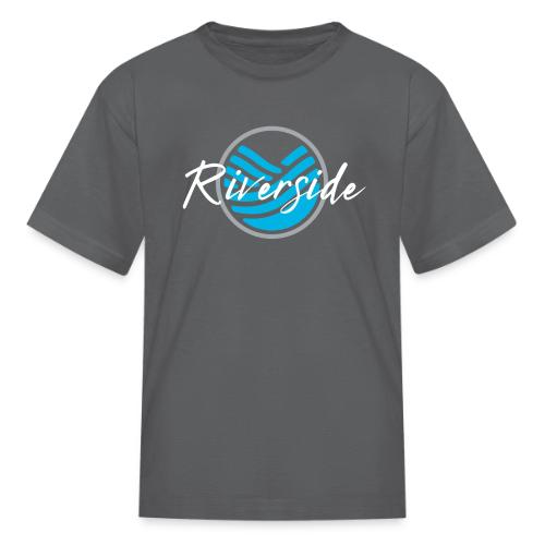 Riverside shirt logo white text - Kid's T-Shirt