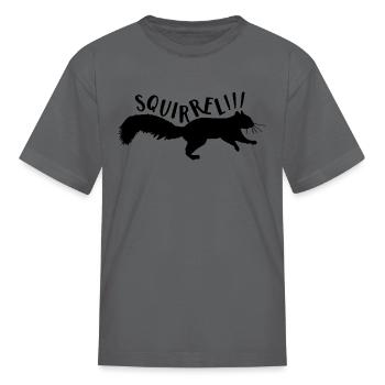 Squirrel - Kid's T-Shirt - charcoal - Front