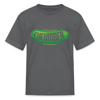 Cucumber Simple - Kid's T-Shirt - charcoal - Front