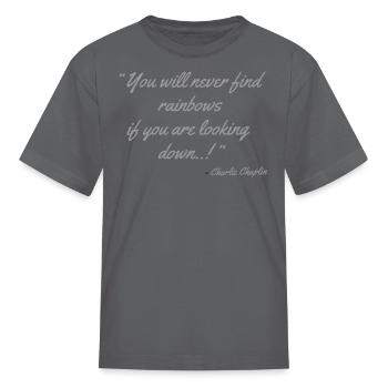 Precious quotes - Kid's T-Shirt - charcoal - Front