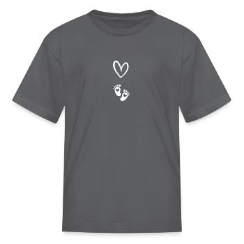 I m Pregnant - Kid's T-Shirt - charcoal - Front