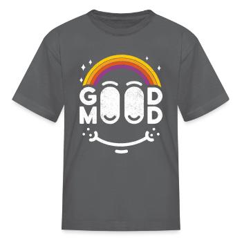 Good Mood Happy Day - Kid's T-Shirt - charcoal - Front