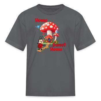 Home sweet home - Kid's T-Shirt - charcoal - Front