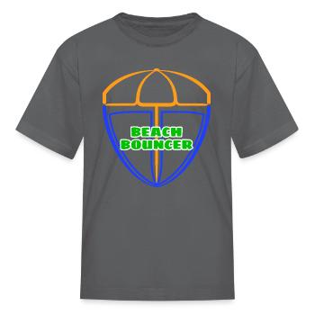 Beach Bouncer - Kid's T-Shirt - charcoal - Front