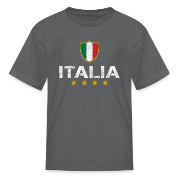 Italian Soccer Italian Pride - Kid's T-Shirt - charcoal - Front