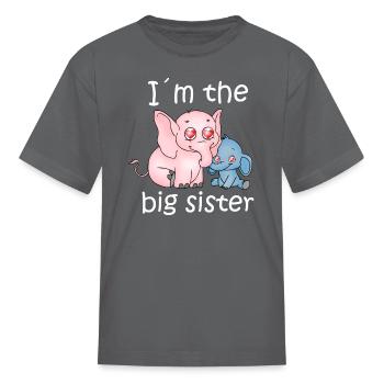 Je suis la grande soeur - T-shirt Enfant - gris - Devant