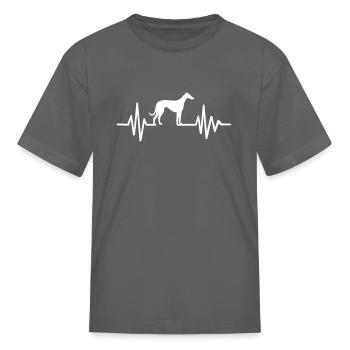 Italian Greyhound - Kid's T-Shirt - charcoal - Front