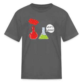 What's Wrong Science - Kid's T-Shirt - charcoal - Front