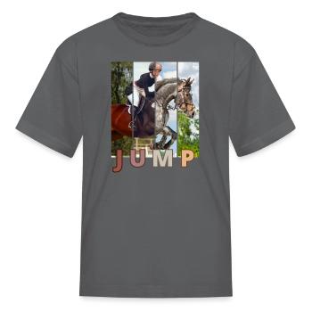 JUMP 3 - Kid's T-Shirt - charcoal - Front