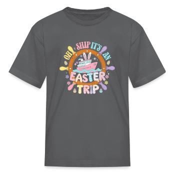 C’est drôle c’est un voyage de Pâques croisière lapin pour les enfants - T-shirt Enfant - gris - Devant