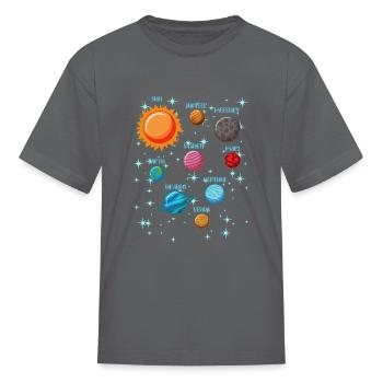 Astronomie Planètes dans l’espace système Science du don - T-shirt Enfant - gris - Devant