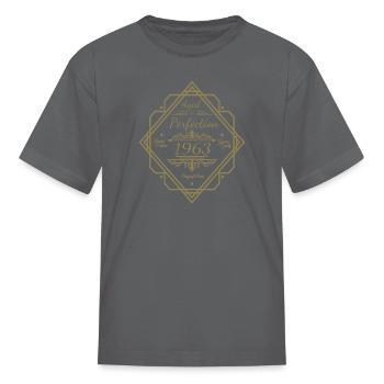 Vintage 1963 Birthday Matured to Perfection - Kid's T-Shirt - charcoal - Front