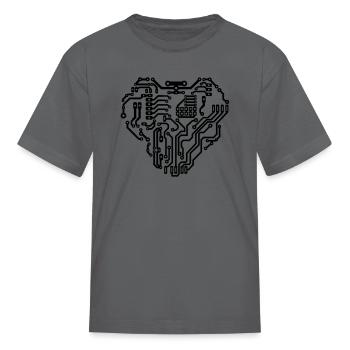 Geek - Kid's T-Shirt - charcoal - Front