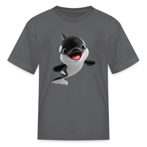 Smiling Cartoon Baby Orca - Kid's T-Shirt