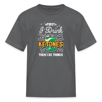 Keto Diet - Kid's T-Shirt - charcoal - Front