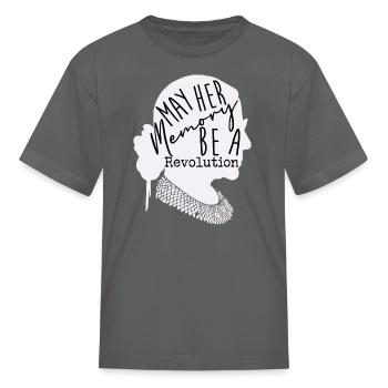 May Her Memory Be A Revolution - Kid's T-Shirt - charcoal - Front