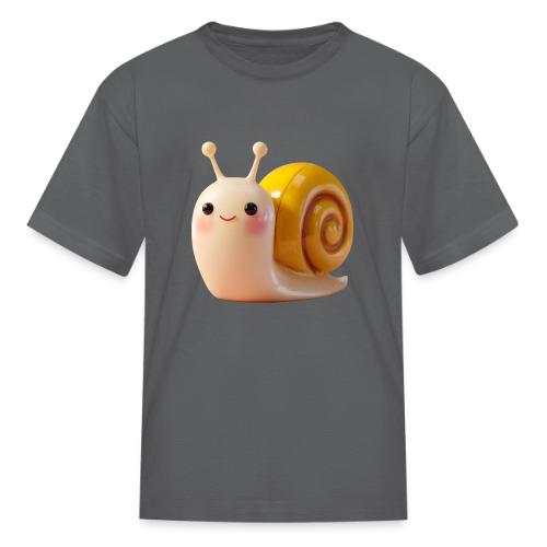 Sweet Cartoon Baby Snail Full of Joy - Kid's T-Shirt
