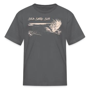 Sea Sand And Sun - Kid's T-Shirt - charcoal - Front