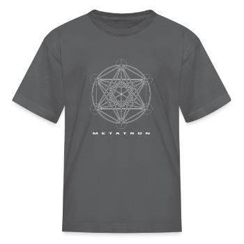 Metatron's Cube - Kid's T-Shirt - charcoal - Front