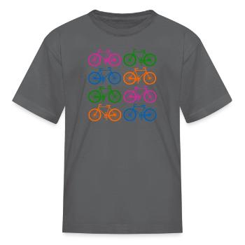 Bike - Kid's T-Shirt - charcoal - Front