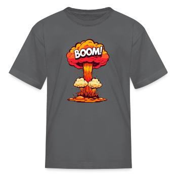 Boom Blast - Kid's T-Shirt - charcoal - Front