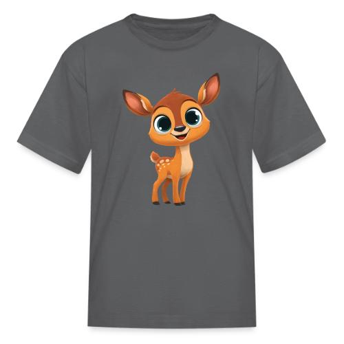 Cute Cartoon Deer with Joyful Big Eyes - Kid's T-Shirt