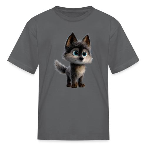 Innocent Cartoon Baby Wolf - Kid's T-Shirt
