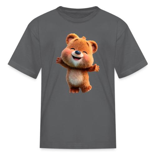 Joyful Baby Bear with Arms Up - Kid's T-Shirt