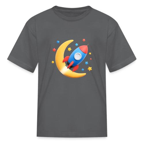 Rocket to the Crescent Moon - Kid's T-Shirt