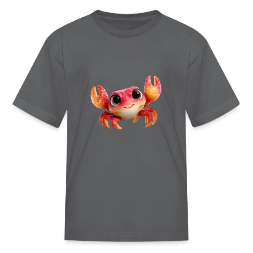 Cheerful Red Baby Crab Character - Kid's T-Shirt