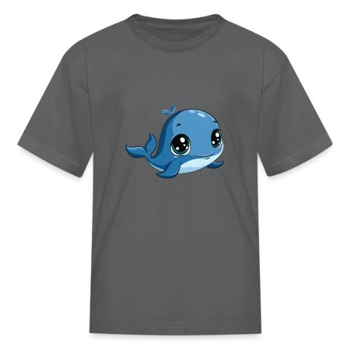 Smiling Blue Baby Whale - Kid's T-Shirt