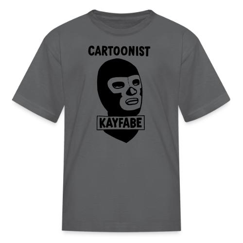 Cartoonist Kayfabe Wrestling Mask - Kid's T-Shirt