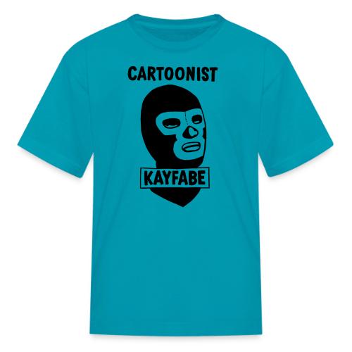 Cartoonist Kayfabe Wrestling Mask - Kid's T-Shirt