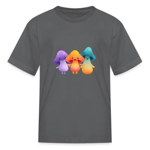Cheerful Mushroom Friends - Kid's T-Shirt