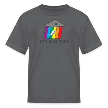 Spectrum Squall V2: its gon rain cloud weather - Kid's T-Shirt - charcoal - Front