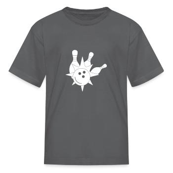 bowling explosion - Kid's T-Shirt - charcoal - Front