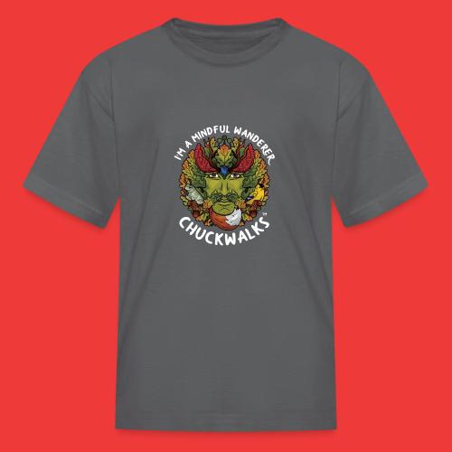 I'm A Mindful Wanderer (white text for dark items) - Kid's T-Shirt
