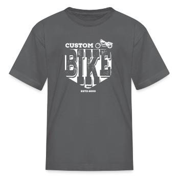 Bike - Kid's T-Shirt - charcoal - Front