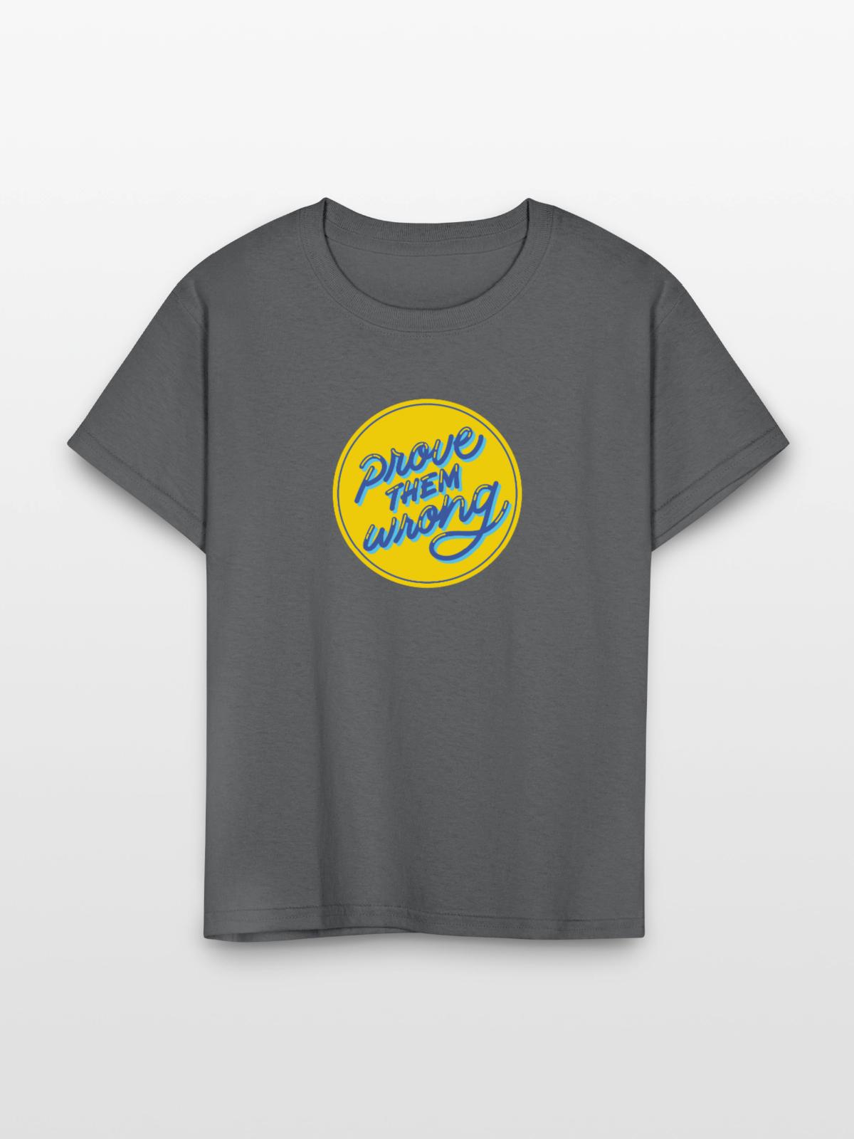 prove them wrong - Kid's T-Shirt - charcoal - Front